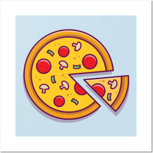 Pizza Slice Posters and Art